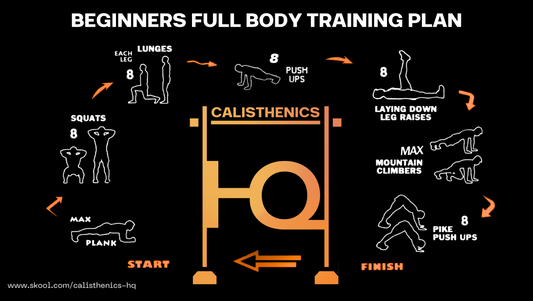 Beginner's calisthenics full body training plan
