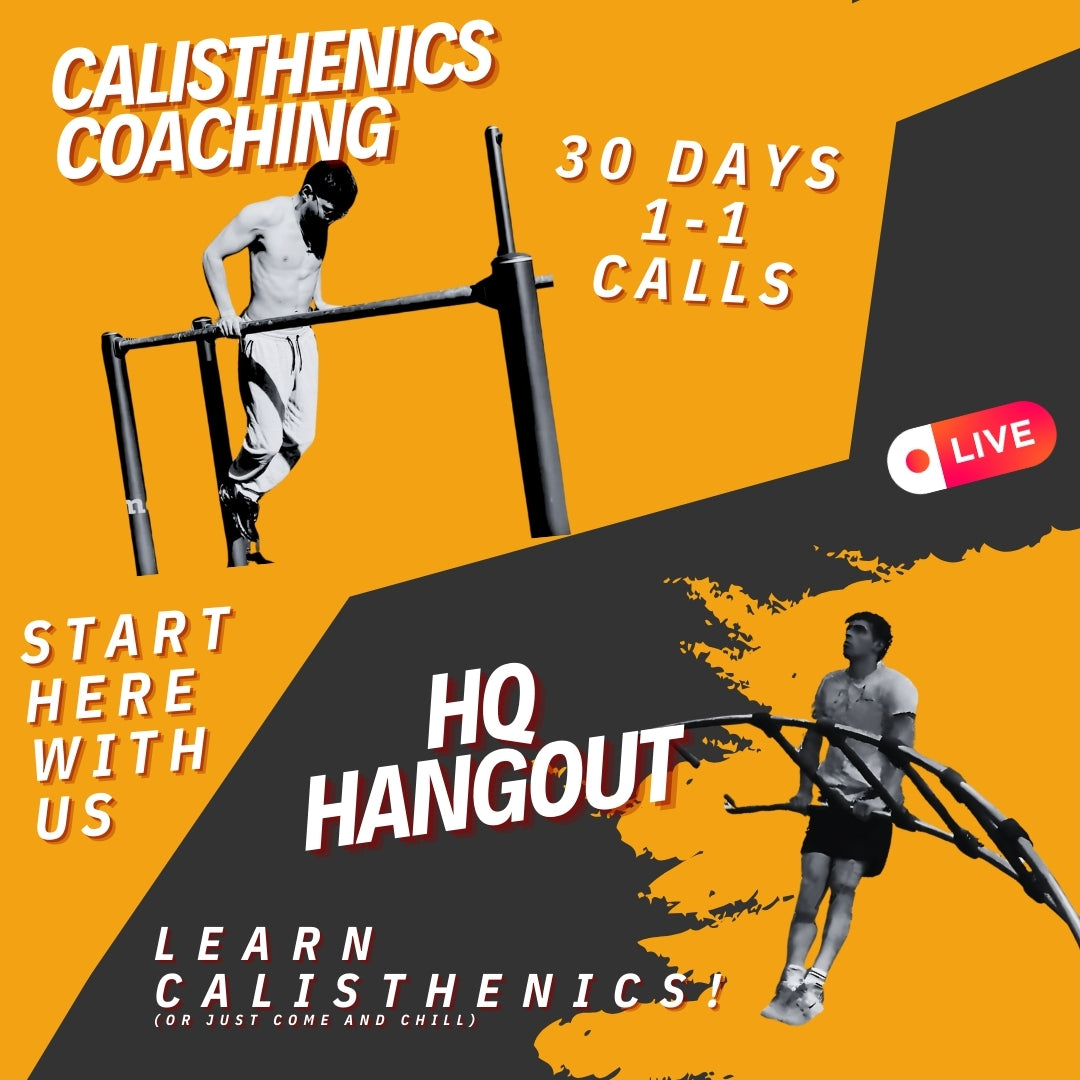 Online calisthenics coaching with step-by-step programmes and community support.